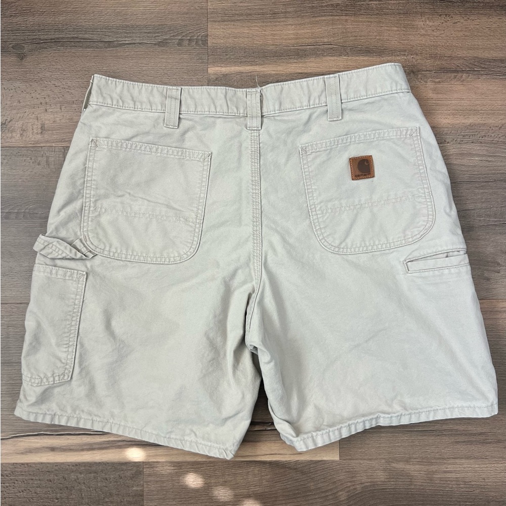 Carhartt Men's B144 Tan Carpenter Canvas Work Original Fit Shorts Size 36 - Picture 7 of 10